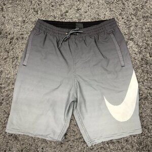 Nike Mens Black Ombre Drawstring Waist High Rise Trunks Shorts Size Small